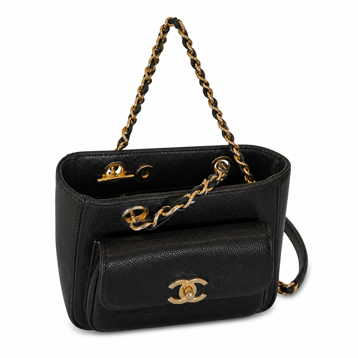 Chanel Vanity Case Bag – 20×10.5×22cm | Quilted Leather Crossbody