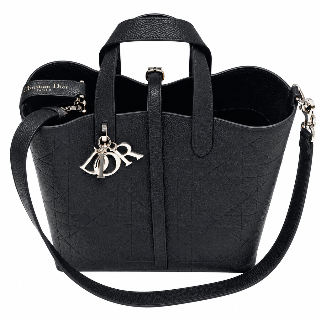 Dior Cannage Quilted Roomy Top Handle Bag 23cm