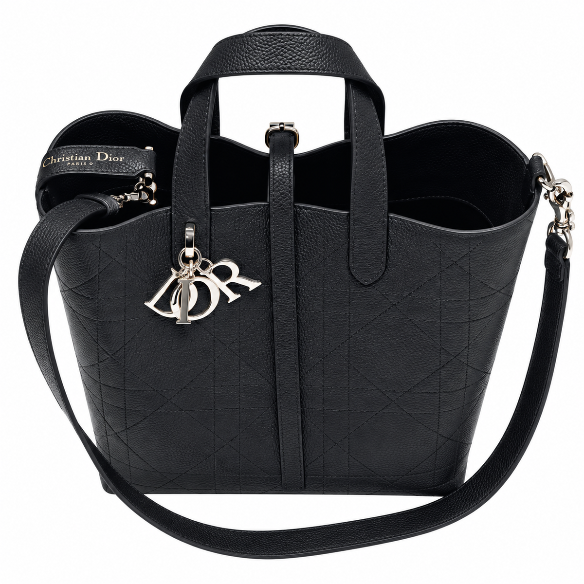 Dior Cannage Quilted Roomy Top Handle Bag 23cm