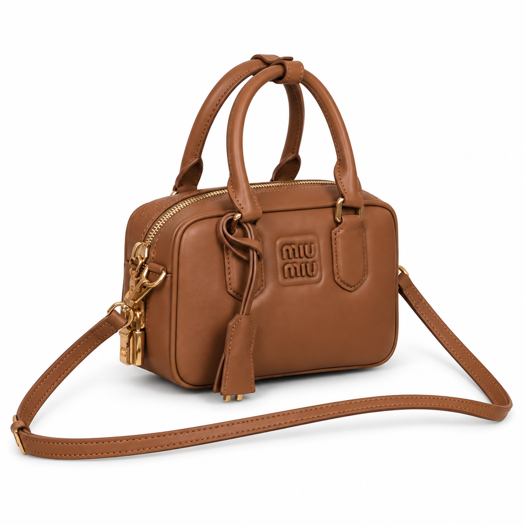 Miu Miu Leather Shoulder Bag 19×13×6 cm