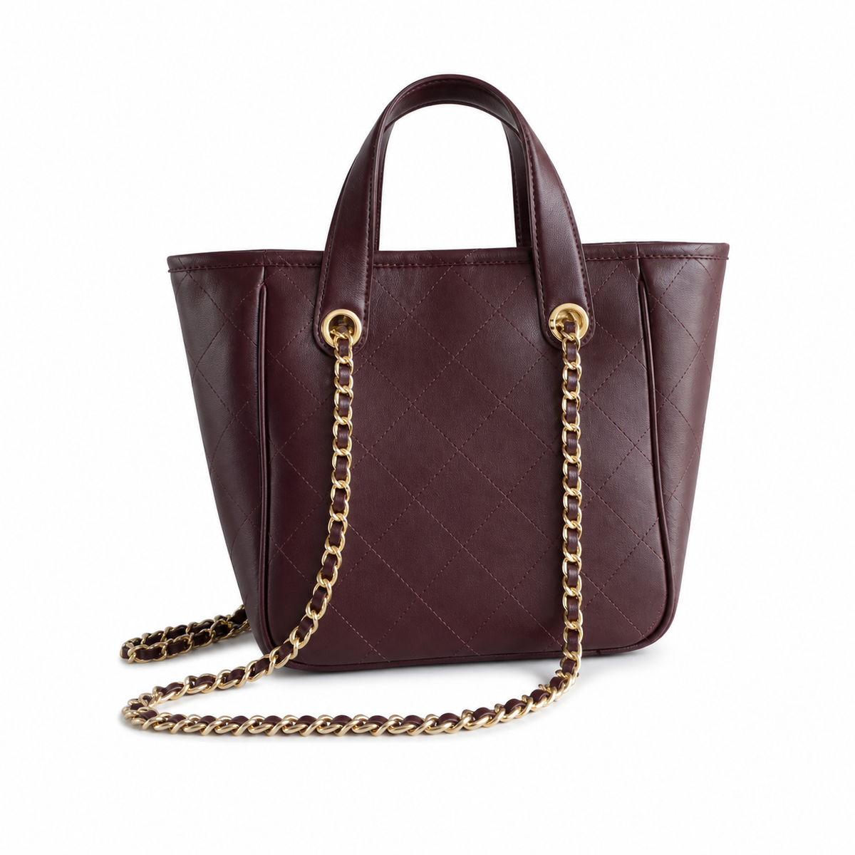 Chanel Logo Embossed Small Square Crossbody Bag 20.5×21×15cm