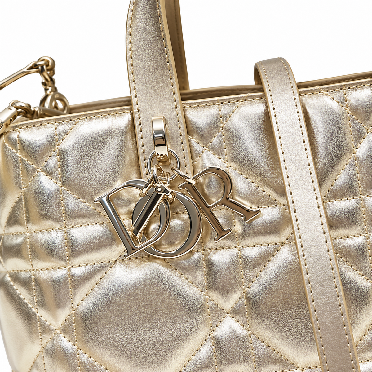 Dior Cannage Quilted Travel Shoulder Bag 23cm