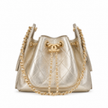 Chanel Mini Classic Flap Blue Quilted Denim Gold Hardware Bag