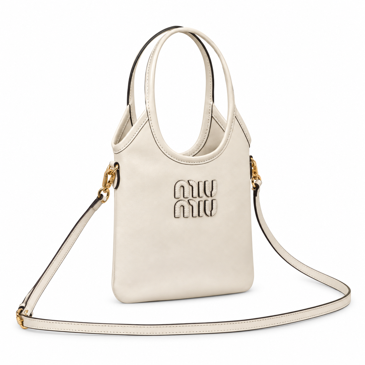 Miu Miu Matelassé Leather Sculpted Crossbody Bag