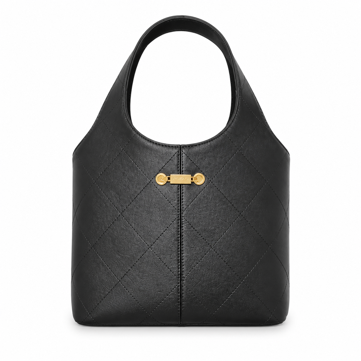 Chanel Black Quilted Leather Large Shopping Tote Bag Gold Bar Lock