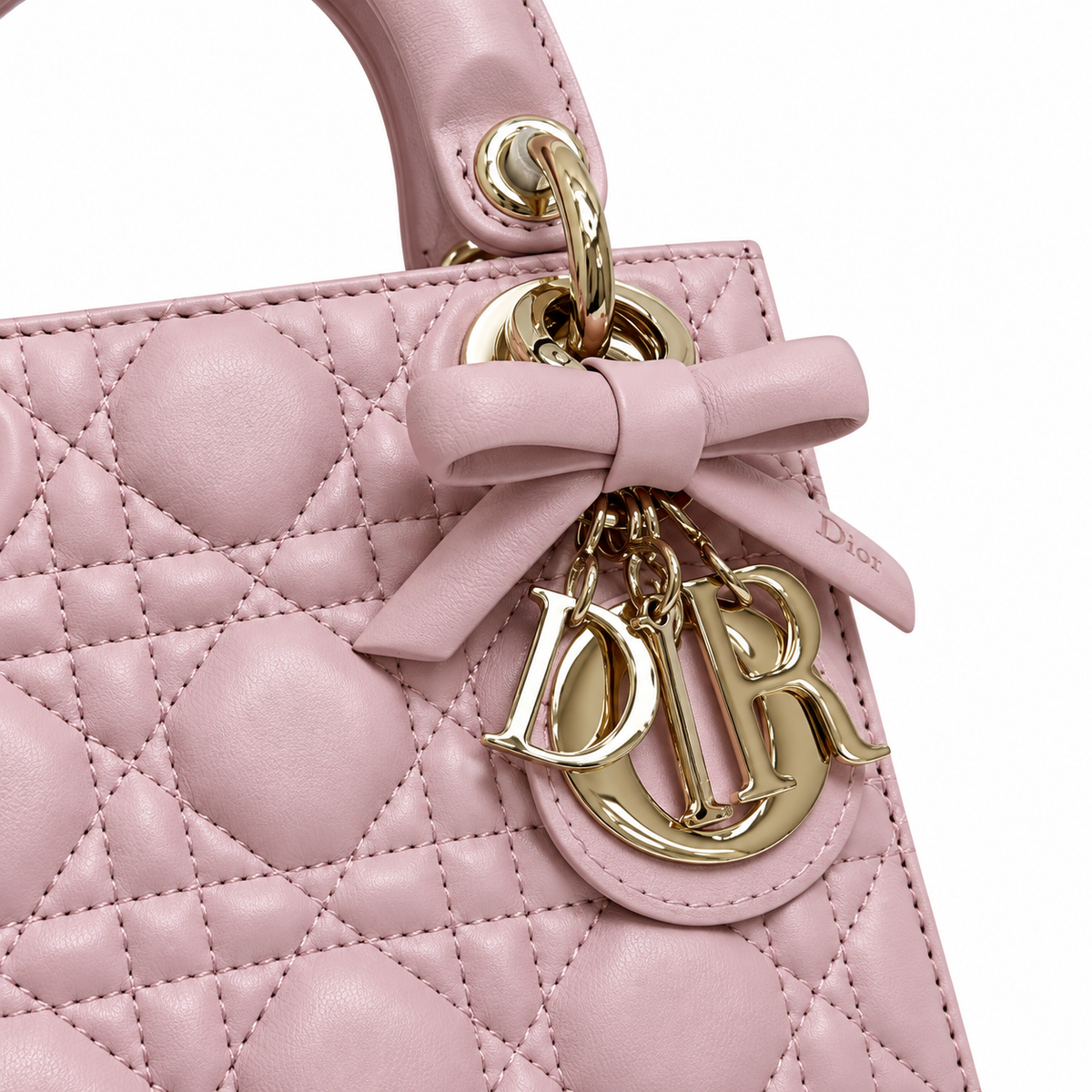Dior Cannage Quilted Compact Travel Bag 17cm