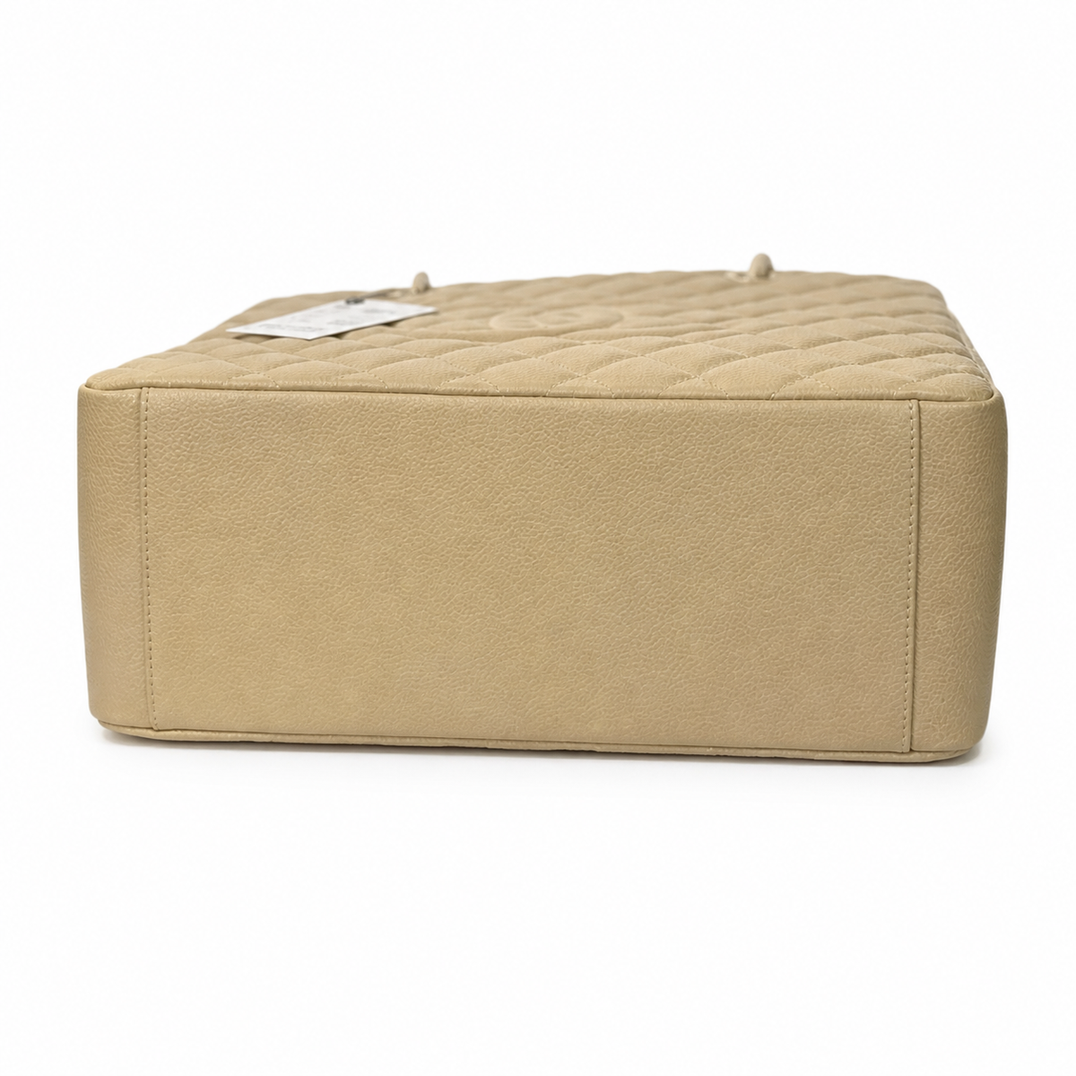 CHANEL Grand Shopping Tote (GST) – Beige Caviar Leather Gold Hardware Shoulder Bag 35×25×13cm
