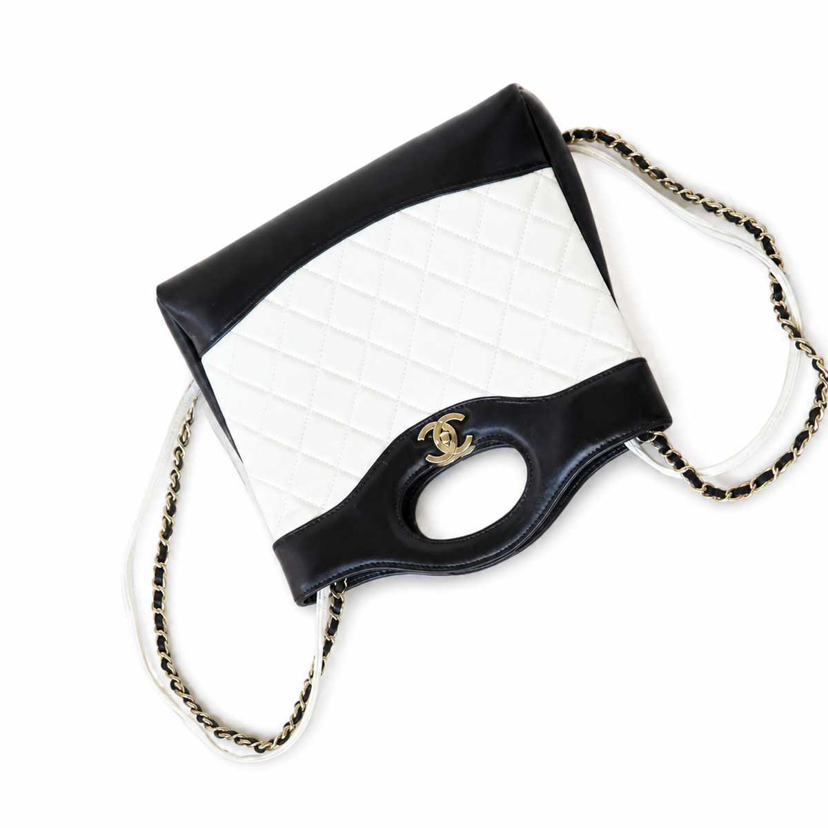 Chanel Medium Quilted Crossbody Bag 22×23×5.5cm | Classic Leather Camera Bag Gold Chain