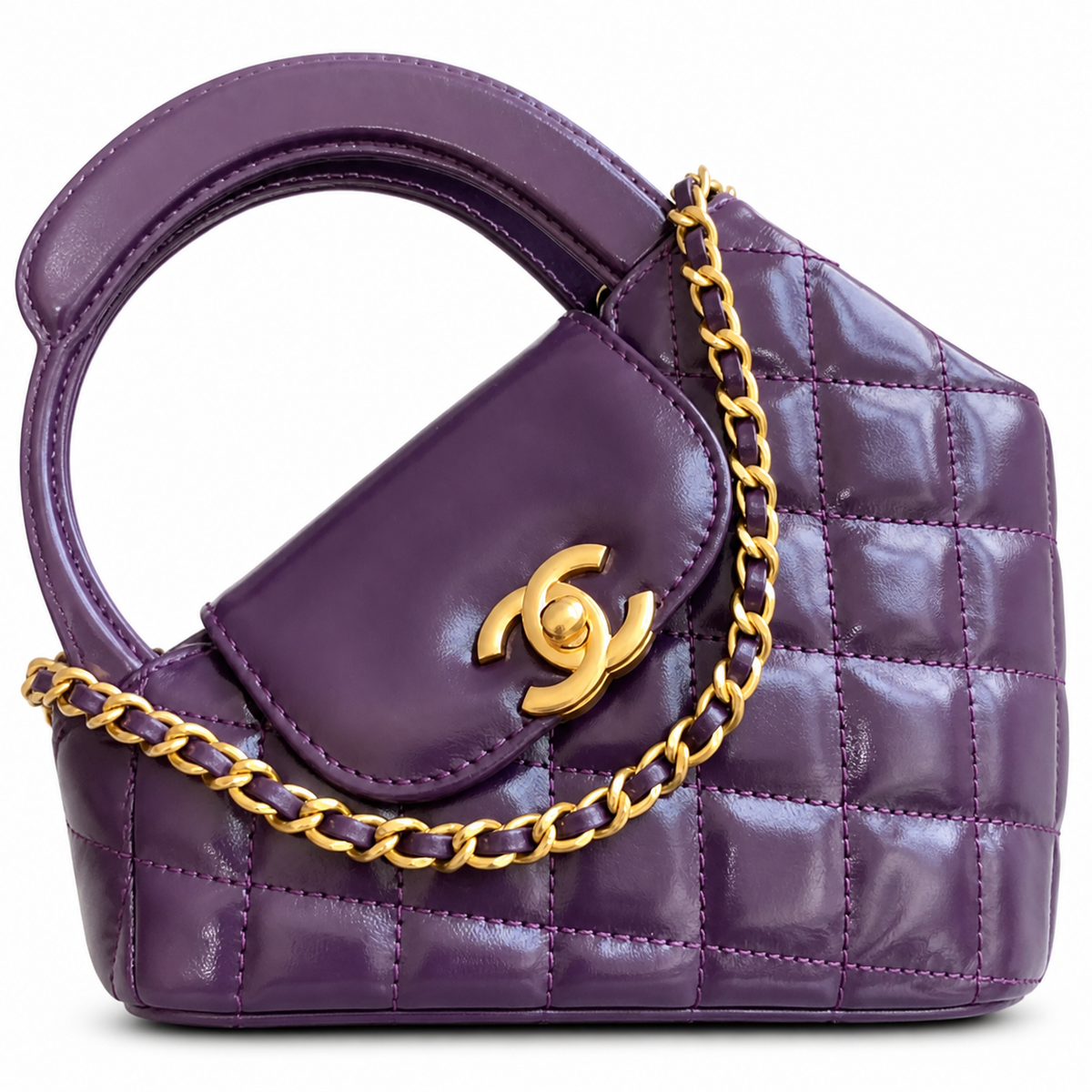 Chanel Quilted Crossbody Bag 13×19×7cm | Classic Chain Strap Luxury Evening Bag