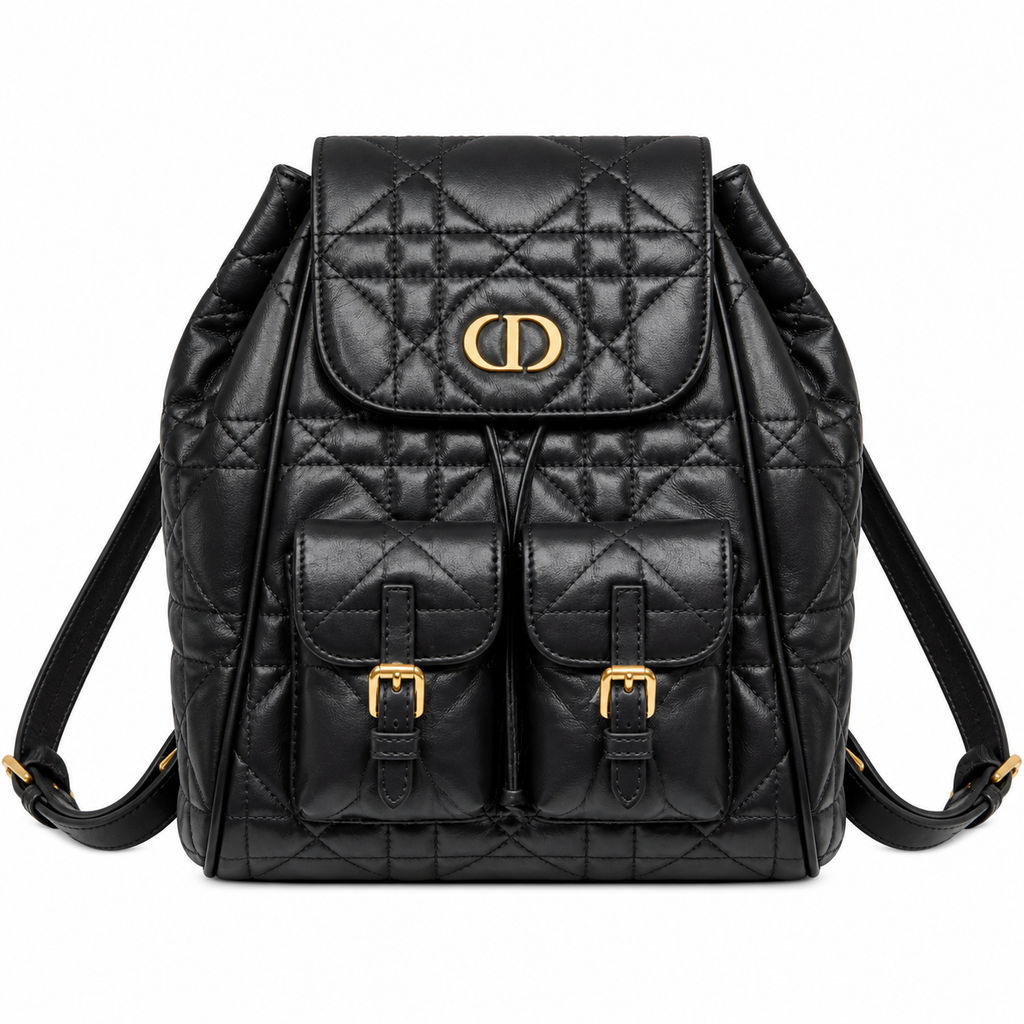 Dior Cannage Quilted Leather Backpack 23cm