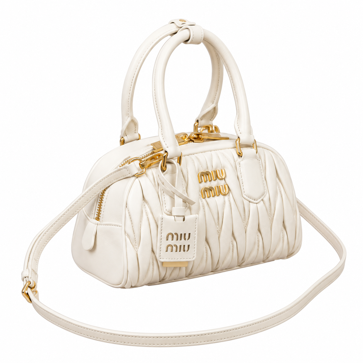 Miu Miu Logo Shoulder Bag 22 cm
