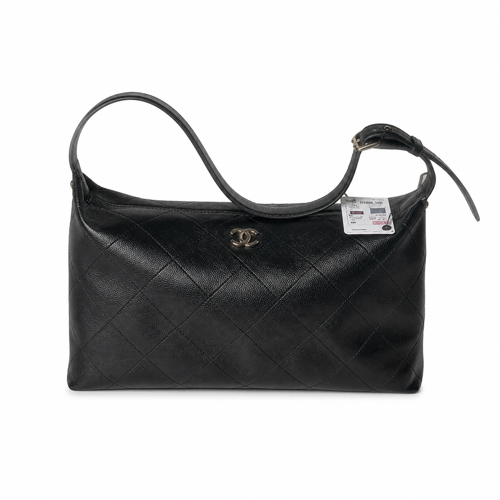 Chanel Deauville Large Shopping Tote | White Boucle & Caramel — 32cm