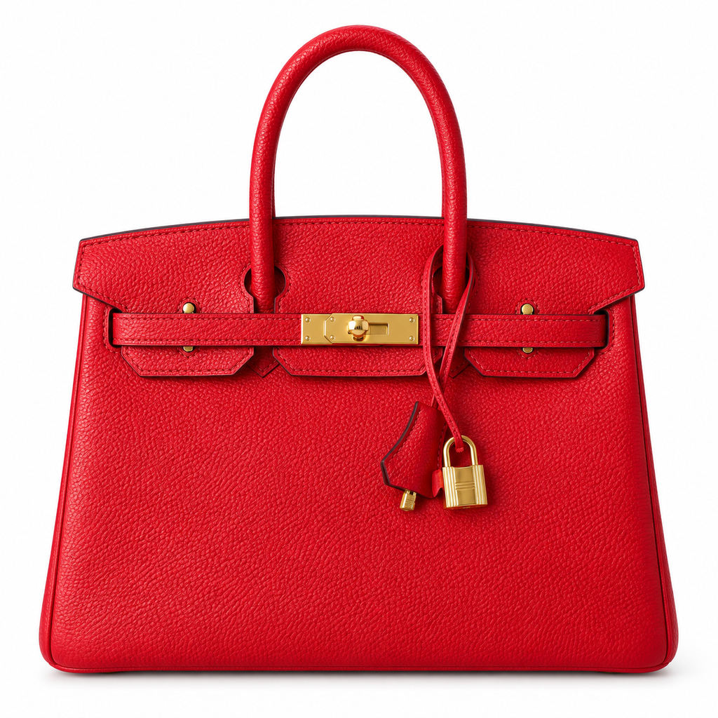 Hermès 25cm Structured Handbag – Open-Top Luxury Leather