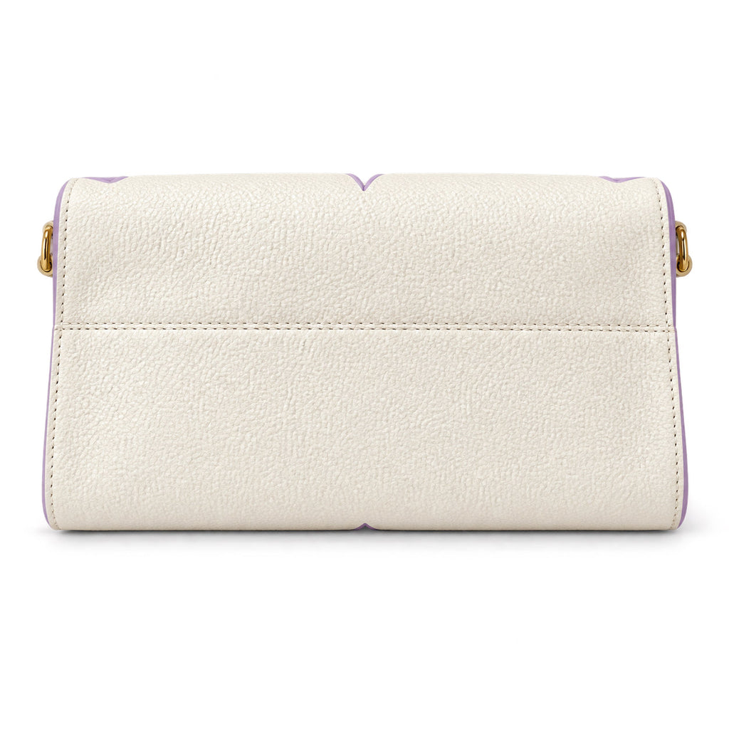 Louis Vuitton OnTheGo MM — Monogram Empreinte Leather in Crème with Lavender Trim & Interior