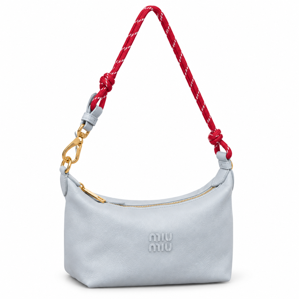Miu Miu Leather Shoulder Bag 18.5 × 14 cm