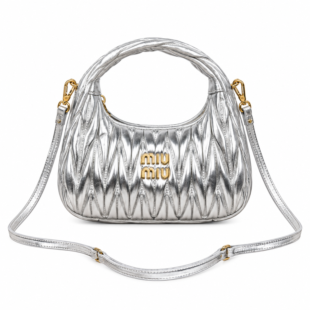 Miu Miu Leather Top Handle Bag 23 cm