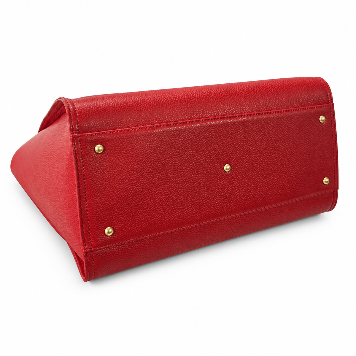 CHANEL Deauville Shopping Tote – Red Caviar Leather Gold Hardware with Detachable CC Pouch 30×50×21cm