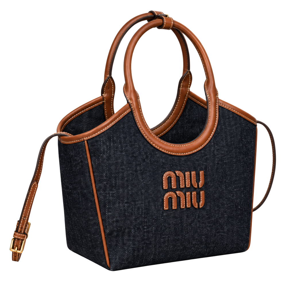 Miu Miu Leather Top Handle Bag 22 cm