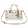 Dior Cannage Quilted Top Handle Clutch 22cm