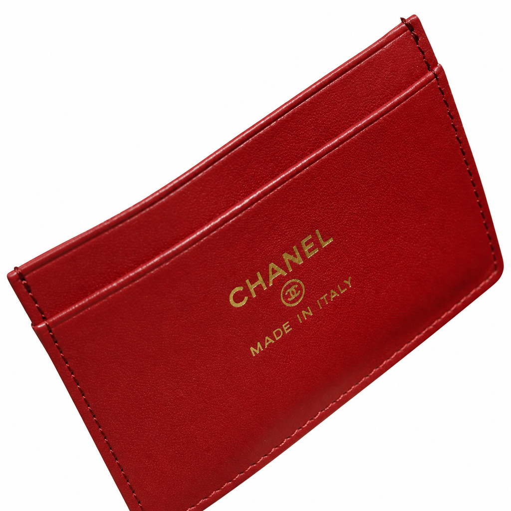 CHANEL Burgundy Caviar Leather Vanity Case Top Handle Chain Bag