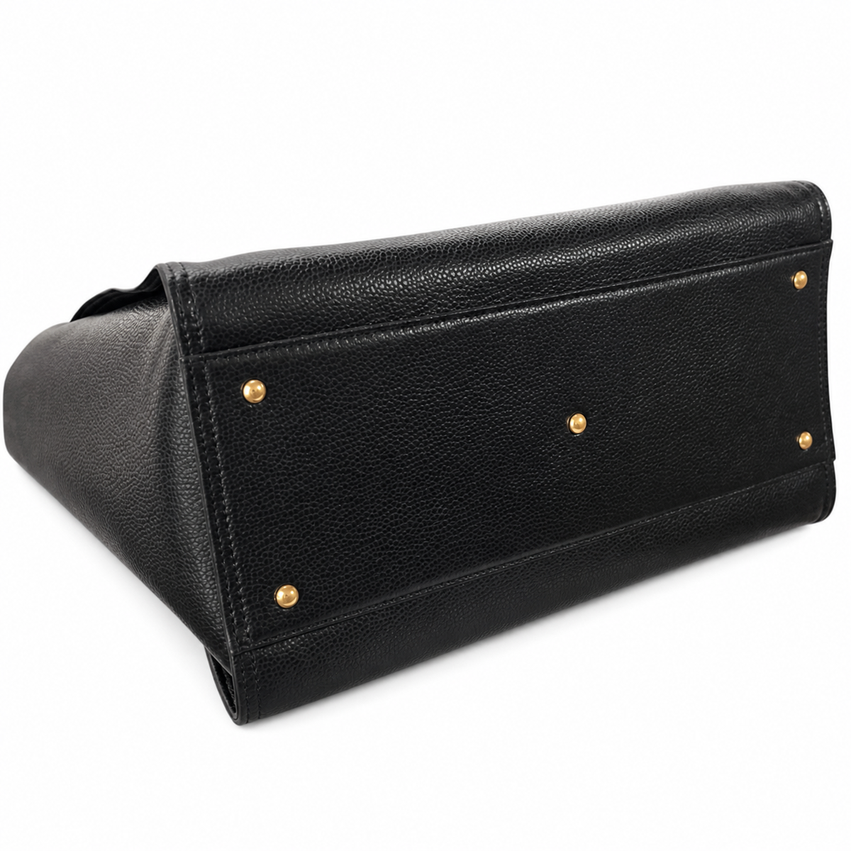 CHANEL Cerf Executive Tote – Black Caviar Leather Gold Hardware with Detachable CC Pouch 30×50×21cm