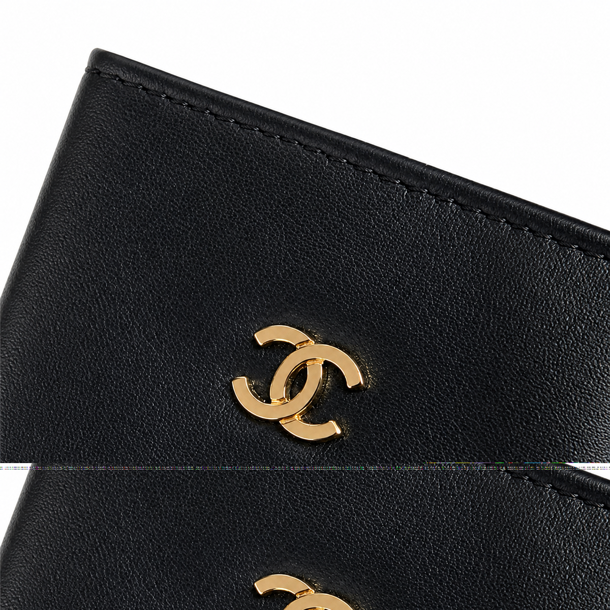 CHANEL Black Crochet Woven Flap Bag Gold Marine Charm Embellishments