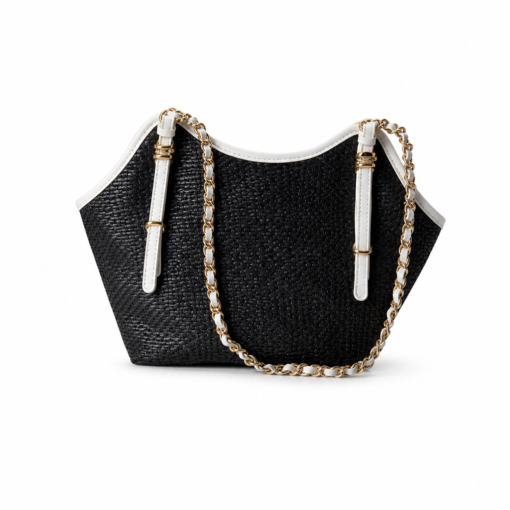Chanel Classic Quilted Handbag | CC Hardware & Gold Chain — 28cm