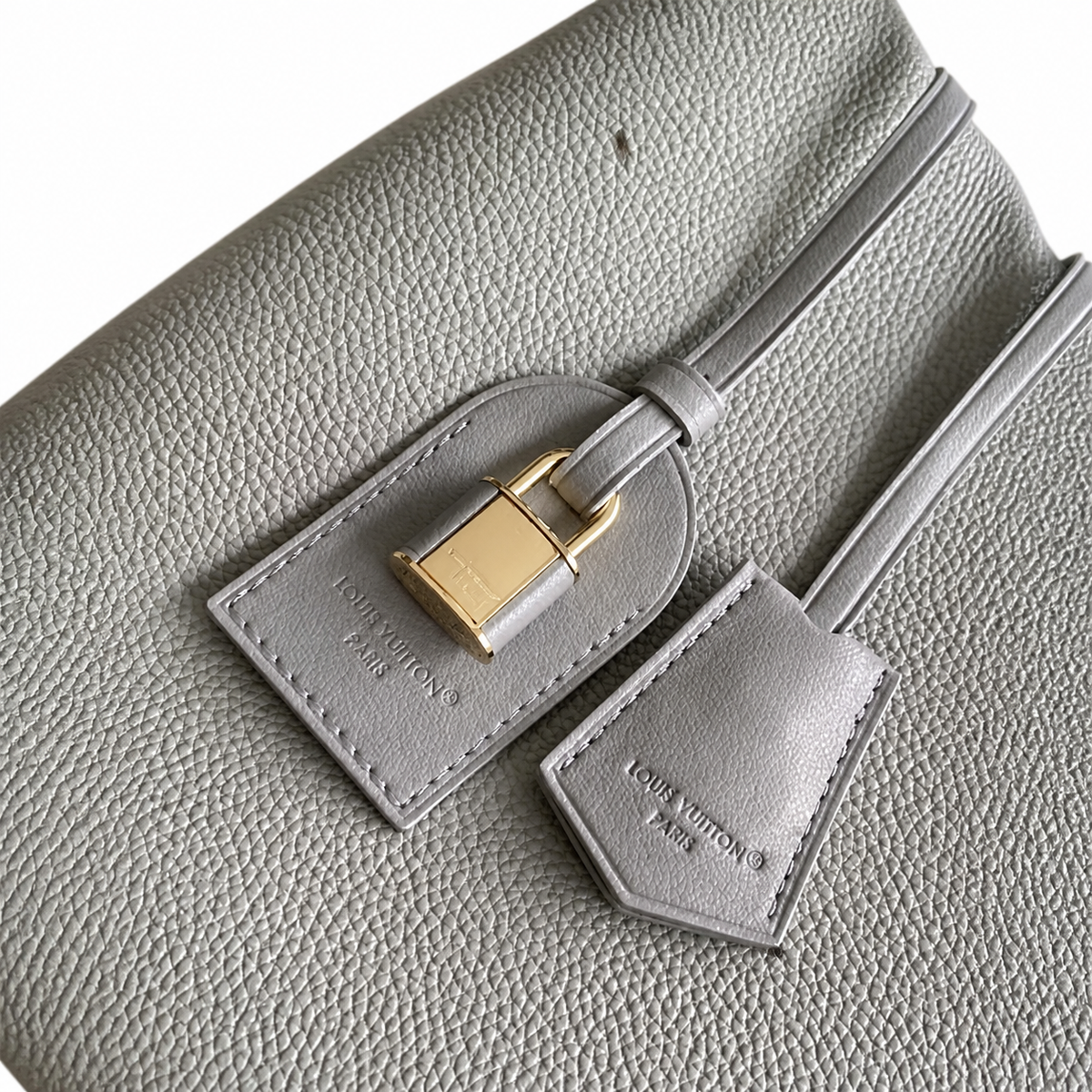Louis Vuitton Capucines MM — Taurillon Leather in Galet with Gold LV Lock