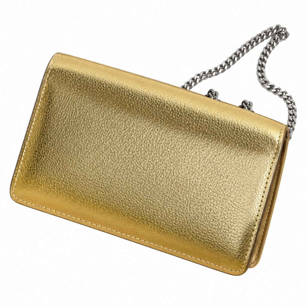 Gucci Dionysus Mini Bag in Gold Metallic Leather