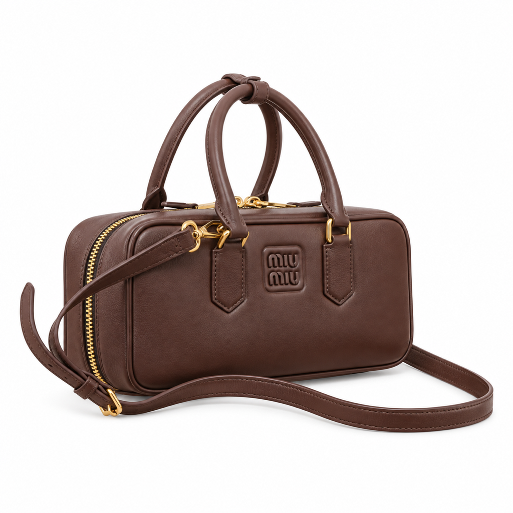 Miu Miu Matelassé Leather Textured Crossbody Bag