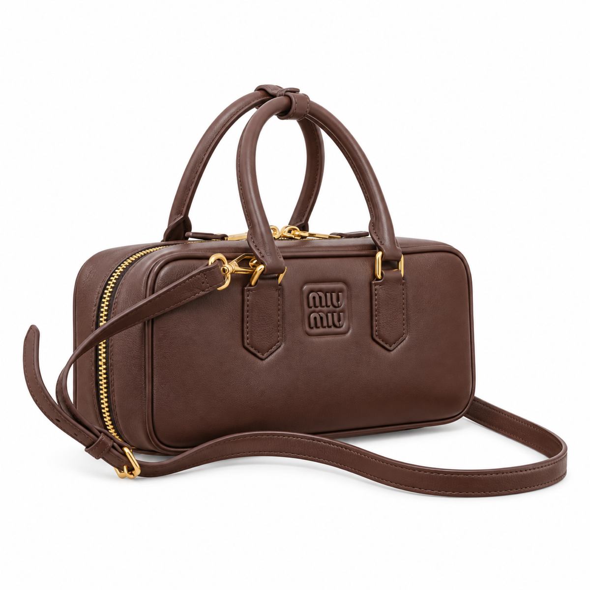 Miu Miu Matelassé Leather Textured Crossbody Bag