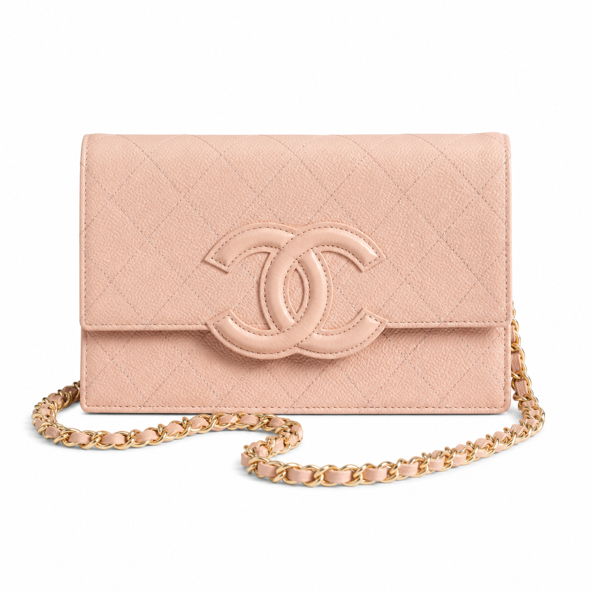 Chanel Burgundy Crocodile-Embossed Chain Bag | Gold CC Hardware Luxury Handbag