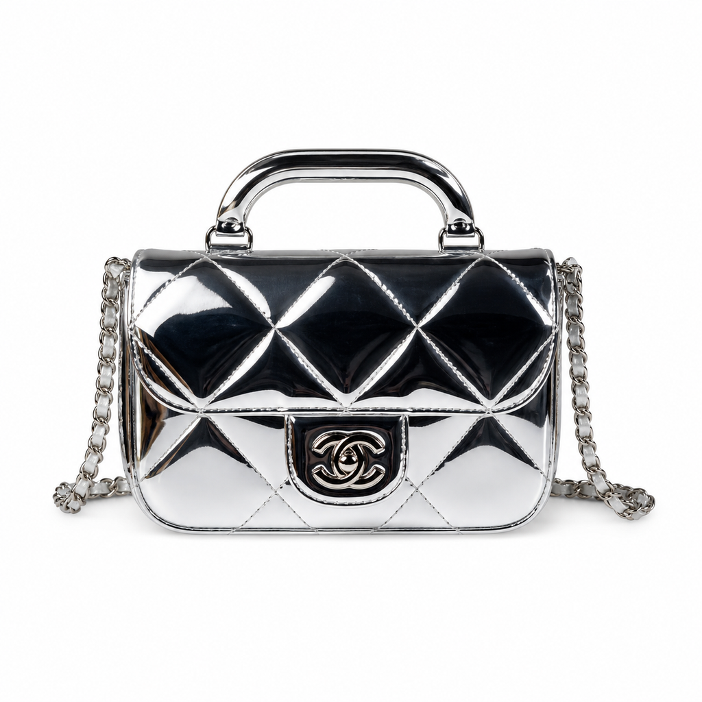 Chanel Slim Chain Bag Beige | Crossbody 18×4.5×13cm