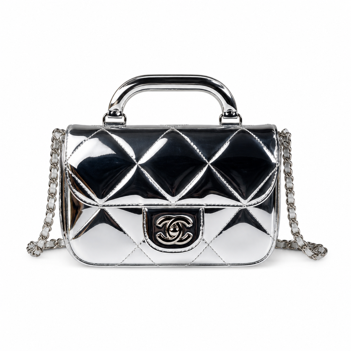 Chanel Slim Chain Bag Beige | Crossbody 18×4.5×13cm