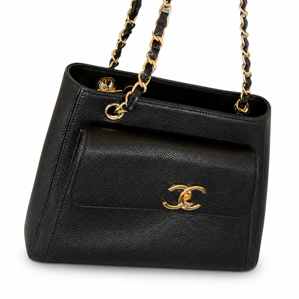 Chanel Vanity Case Bag – 20×10.5×22cm | Quilted Leather Crossbody