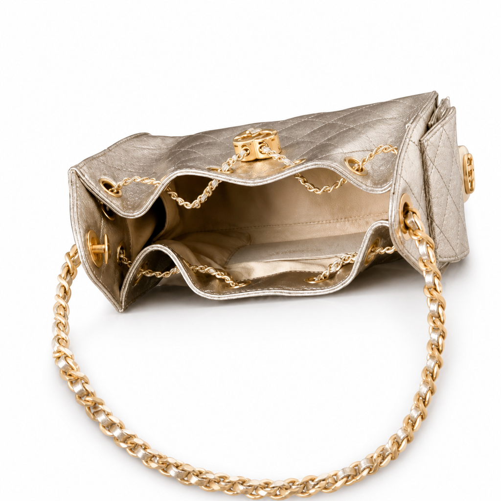 Chanel Mini Classic Flap Blue Quilted Denim Gold Hardware Bag