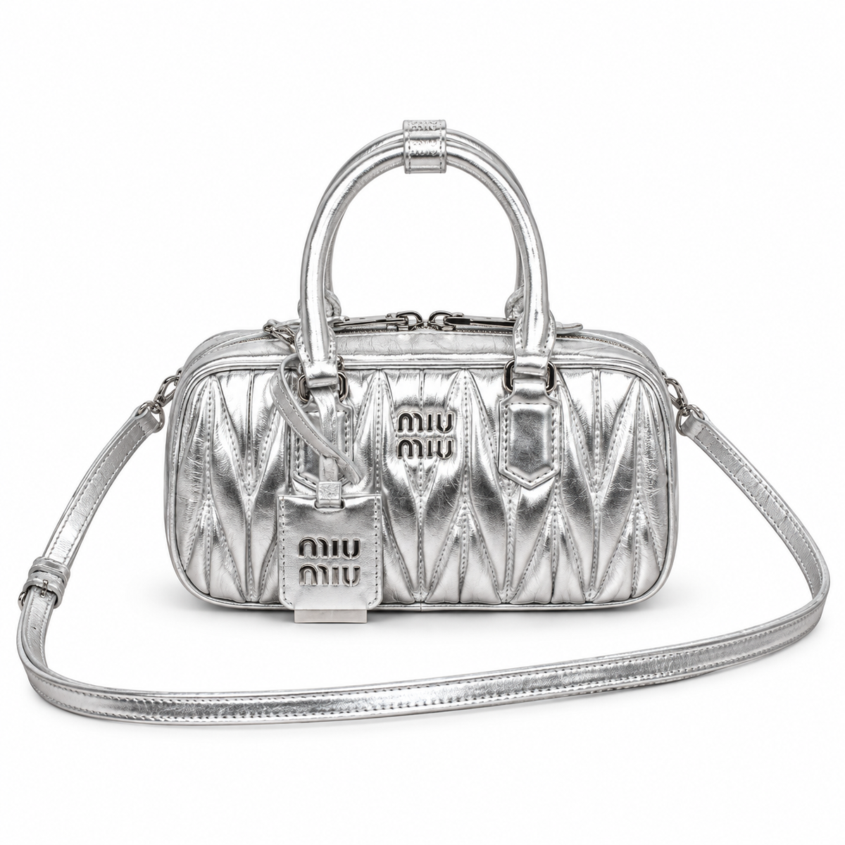 Miu Miu Mini Leather Shoulder Bag 19cm