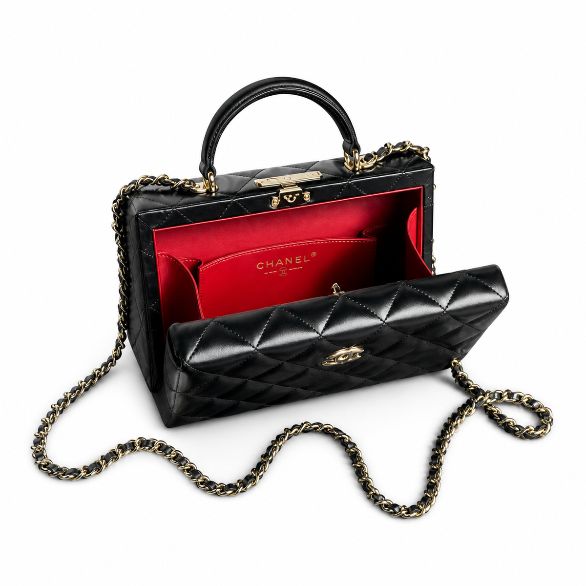 Chanel Iridescent Mini Vertical Flap Crossbody Bag 12×18×6.5cm
