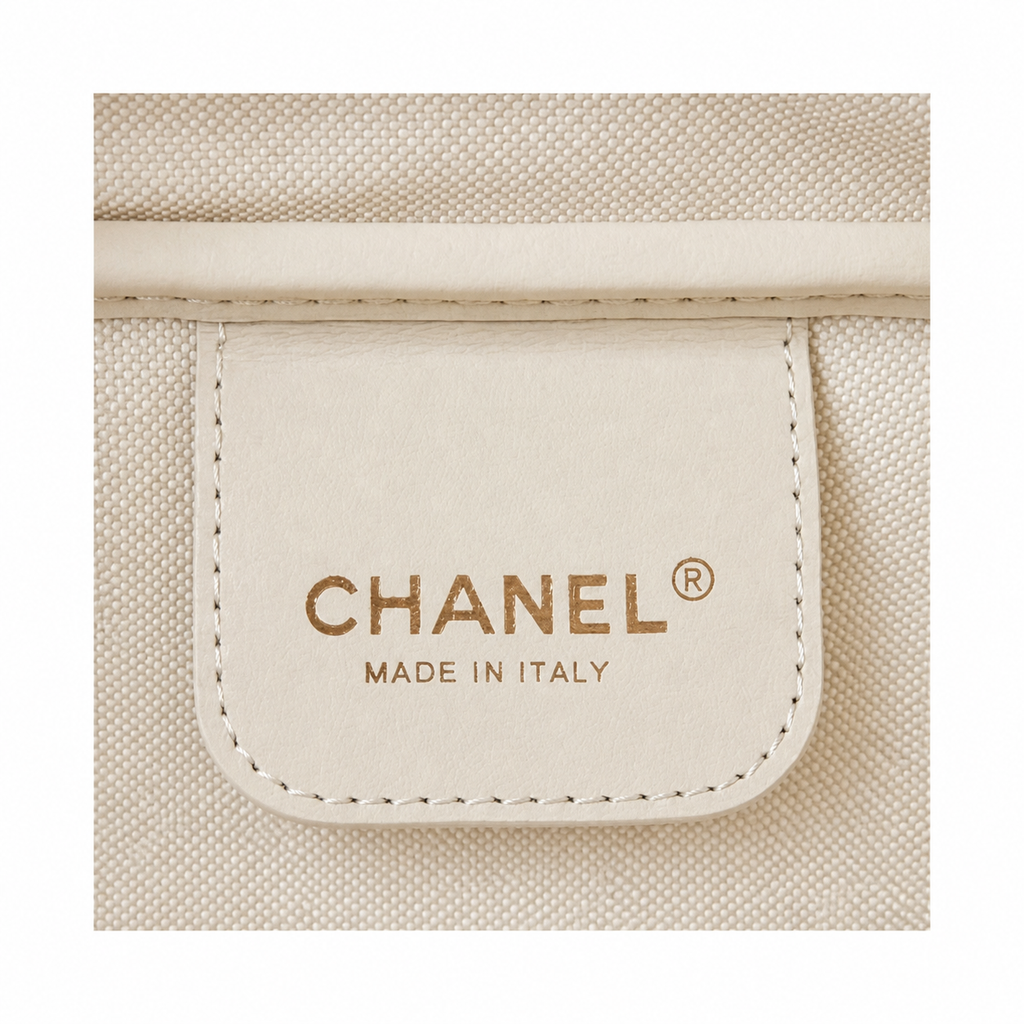 Chanel CC Logo Quilted Suede Hobo Shoulder Bag Beige Oatmeal Gold CC Badge Zip 29cm