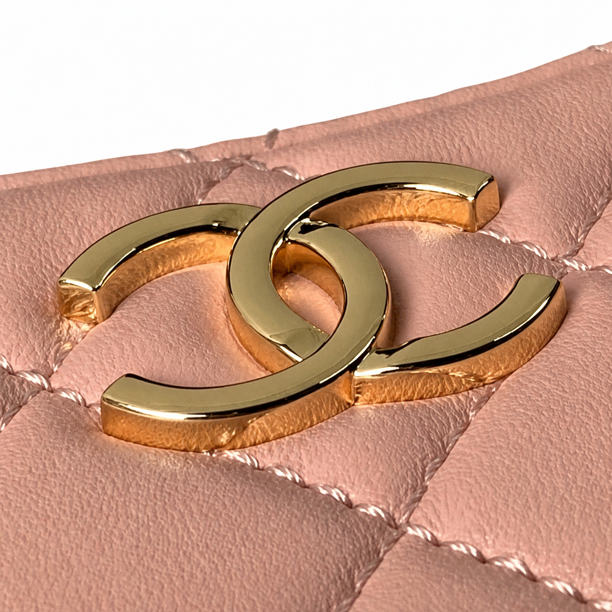 Chanel Sakura Pink Quilted Lambskin Mini Flap Bag Gold CC Chain