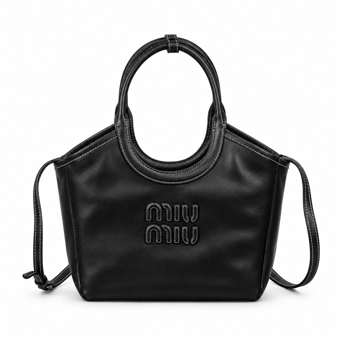 Miu Miu Top Handle Leather Bag 22cm