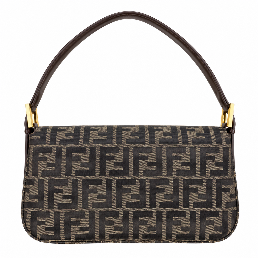 Fendi Baguette Quilted Leather Shoulder Bag – Ivory