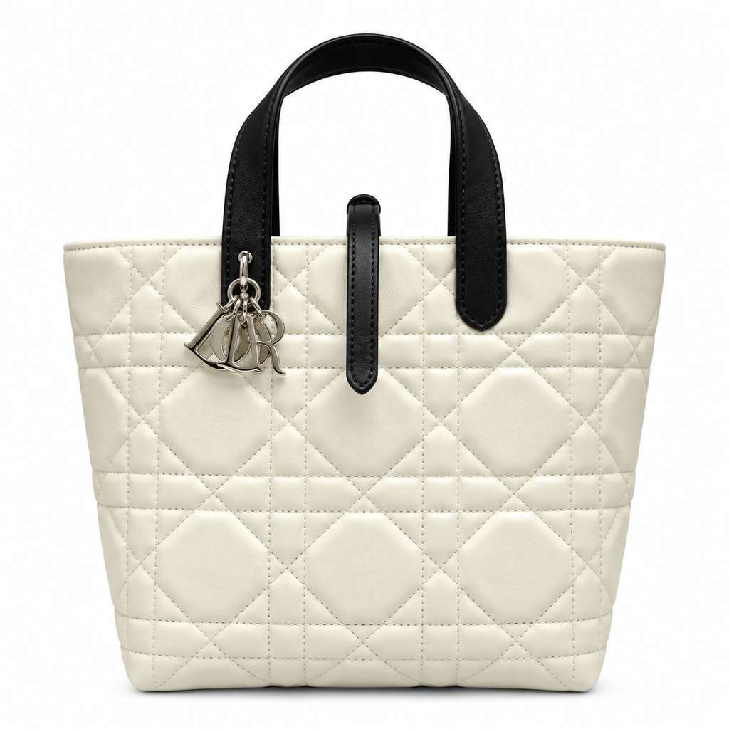 Dior Cannage Quilted Signature Handbag 23cm