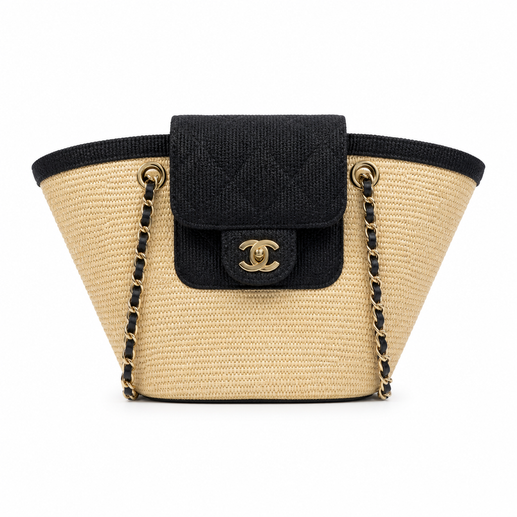 Chanel Canvas Tote Bag 18×41×13cm