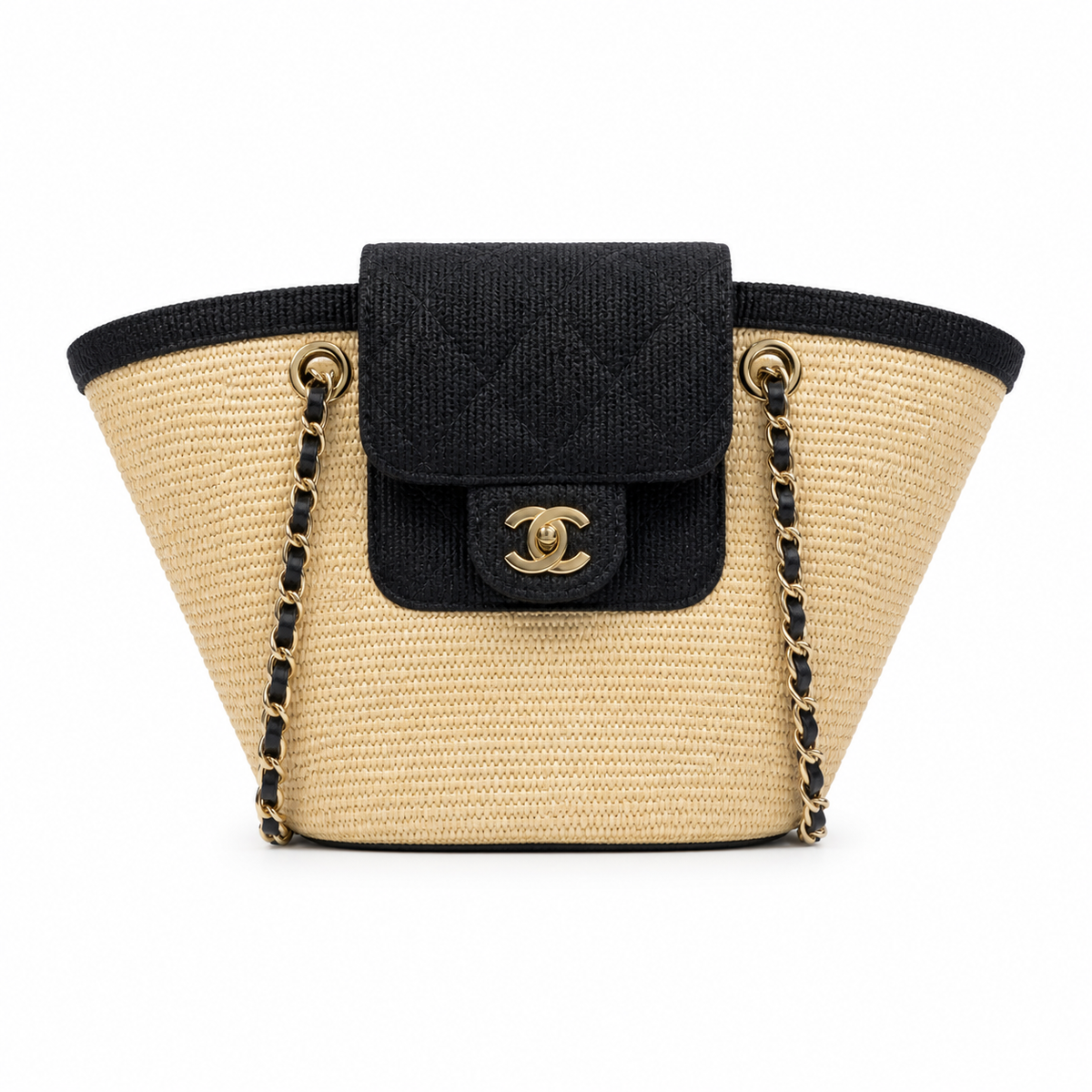 Chanel Canvas Tote Bag 18×41×13cm