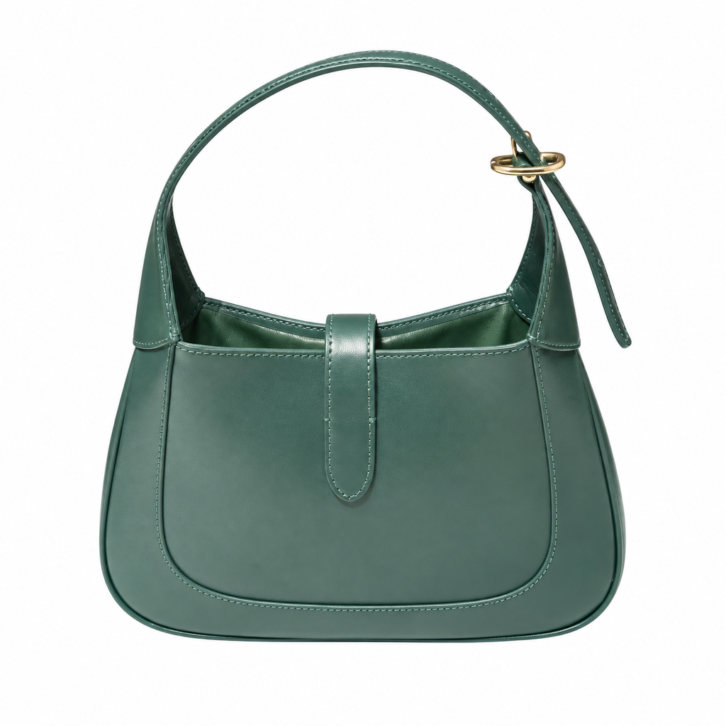 Gucci Jackie 1961 Small Hobo in Forest Green Polished Leather
