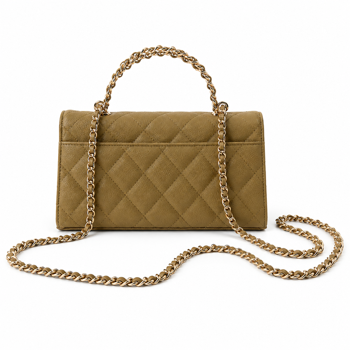 Chanel Quilted Leather Compact Flap Crossbody Bag