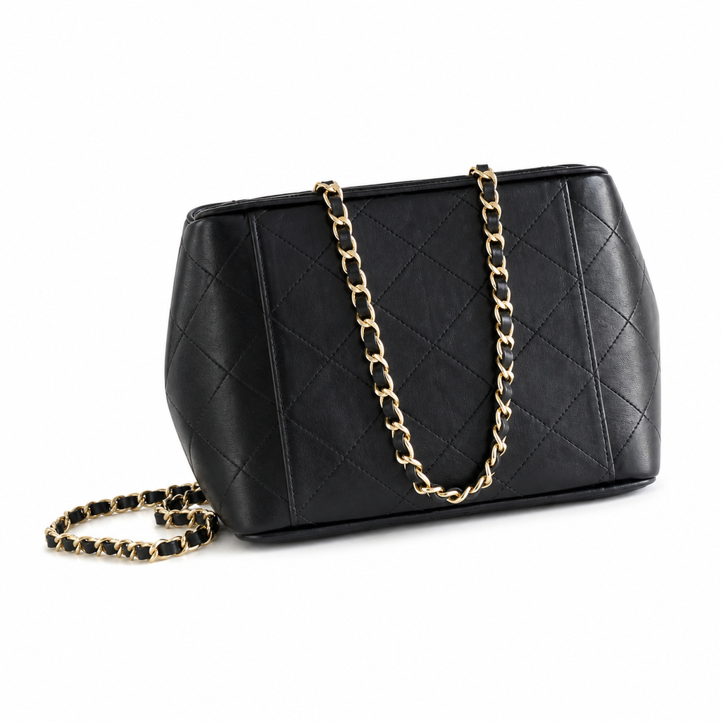 Chanel Logo Print Small Square Crossbody Bag 20.5×21×15cm