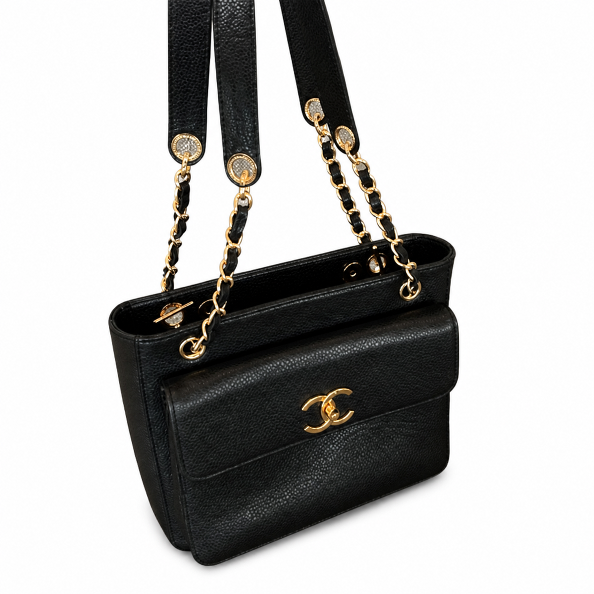Chanel Vanity Case Bag – 20×10.5×22cm | Quilted Leather Crossbody