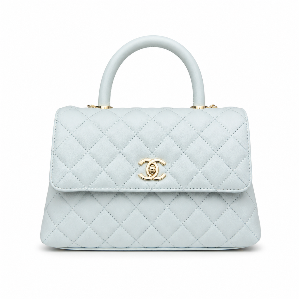 Chanel Classic CC Quilted Flap Bag | Gold Hardware & Chain — 24cm